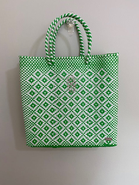 Hand Braided Tote Bag - Medium With Short Handles