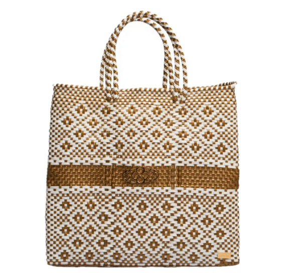 Hand Braided Tote Bag - Medium With Short Handles