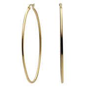 Large Oval Hoop Earrings