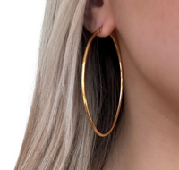 Large Oval Hoop Earrings