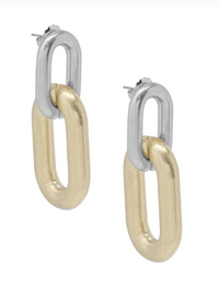 Chunky Cable Link Earrings