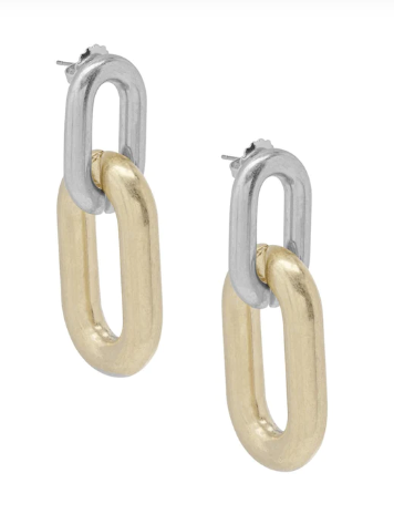 Chunky Cable Link Earrings