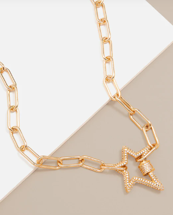 Pave Star Necklace