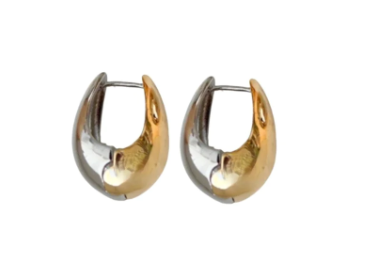 Two-Tone Reversible Teardrop Earring