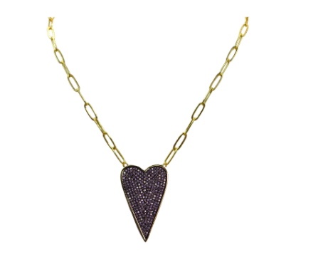 Pave Heart's Desire Necklace