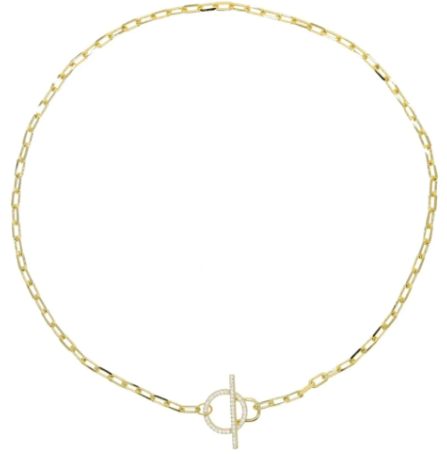 Kendall Pave Toggle Necklace