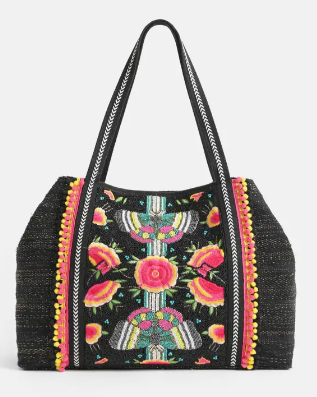 Black Butterfly Tote Bag