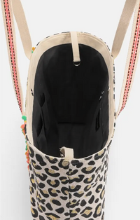 Beaded Leopard Tote